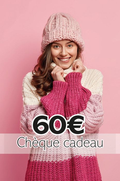 Chèque cadeau 60 € - Faites des heureux grâce à ce chèque cadeaux de 60€ - CC060 - 1